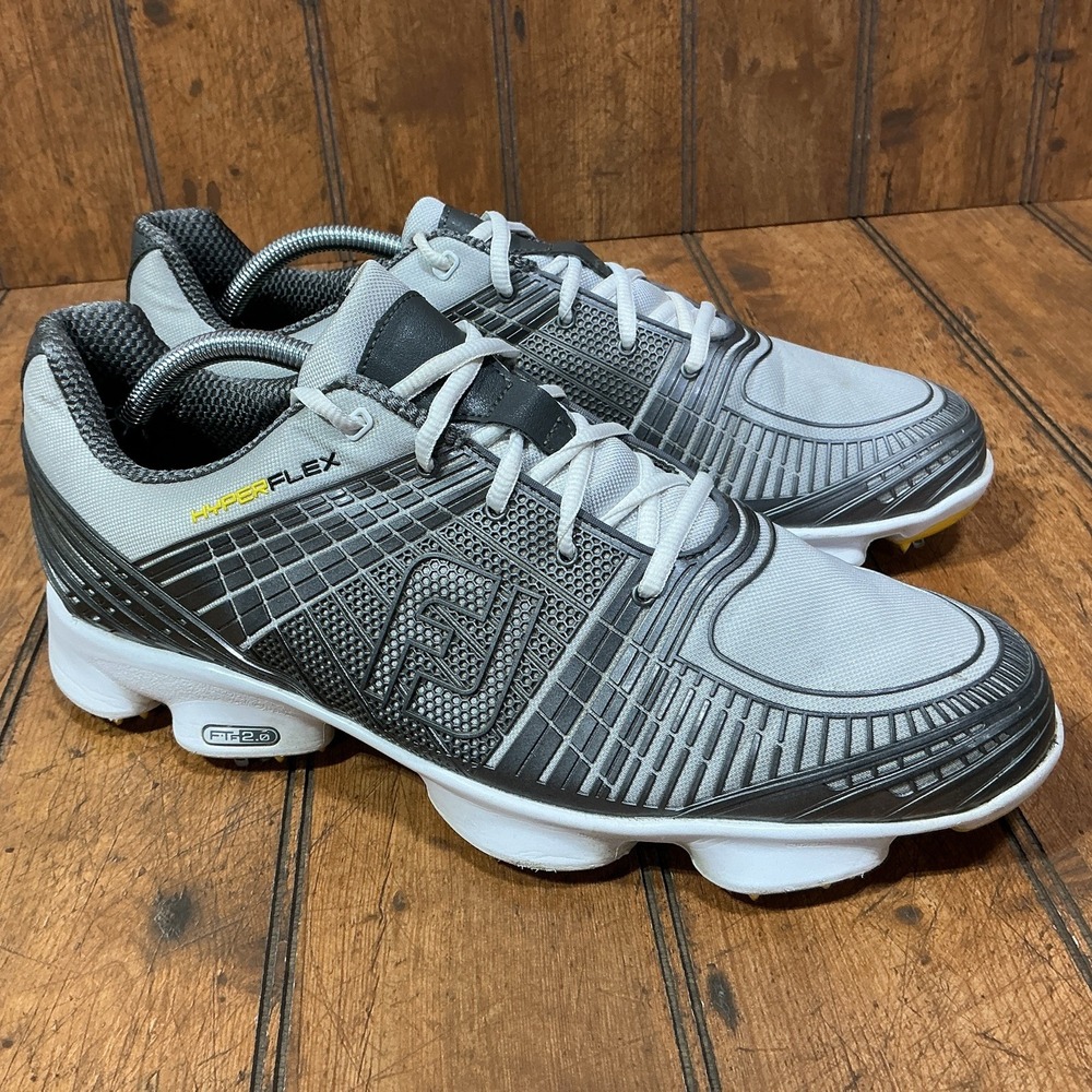 FootJoy FJ Hyper Flex FTF 2.0 Mens Size 11.5 M Soft Spike Golf Shoes 51036 Gray